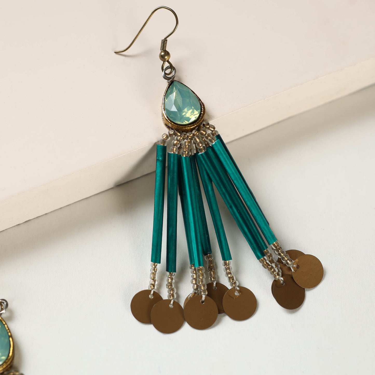 Paperjewelz Crystal Fringe Earrings by Vrinda