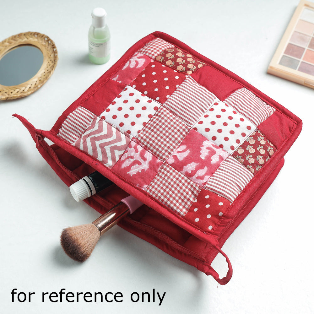 Patchwork Quilted Multipurpose Toiletry Bag