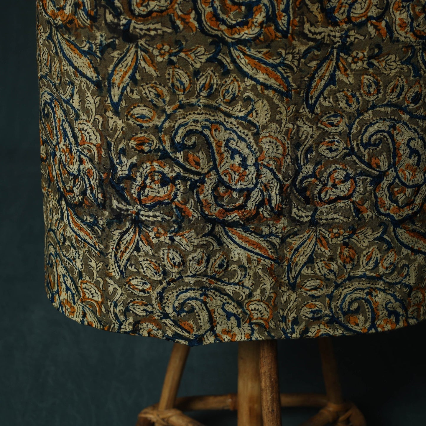 Pedana hand block print natural dyed cotton kalamkari 2pc