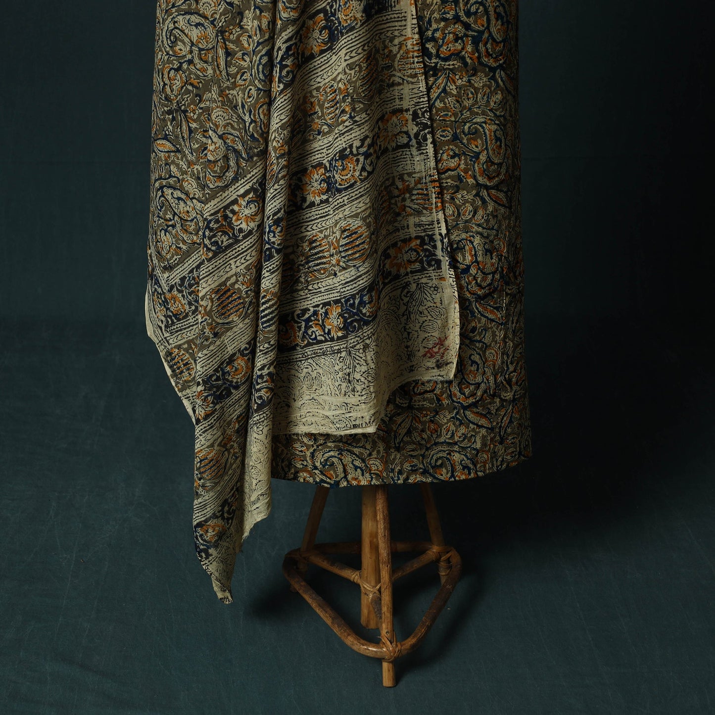 Pedana hand block print natural dyed cotton kalamkari 2pc