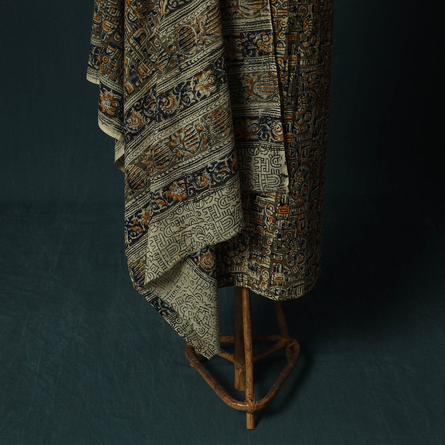 Pedana hand block print natural dyed cotton kalamkari 2pc