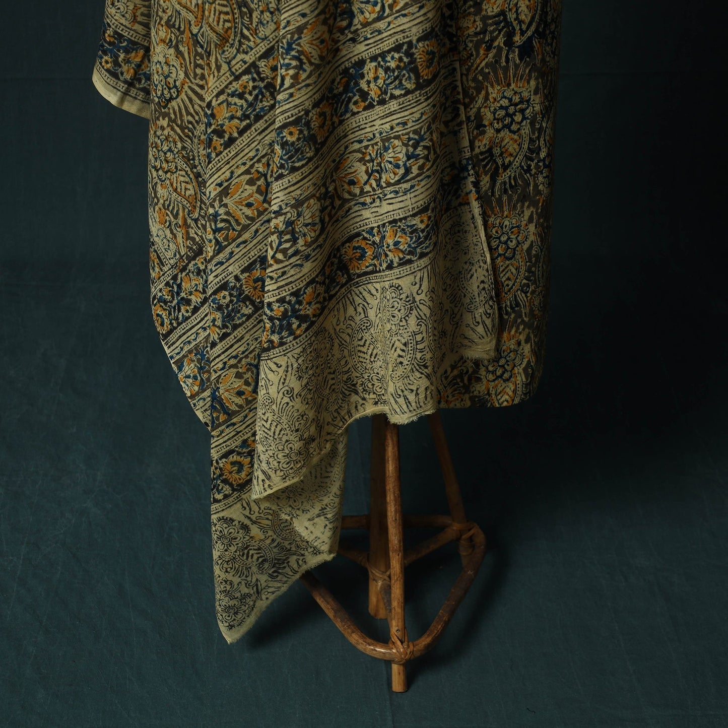Pedana hand block print natural dyed cotton kalamkari 2pc