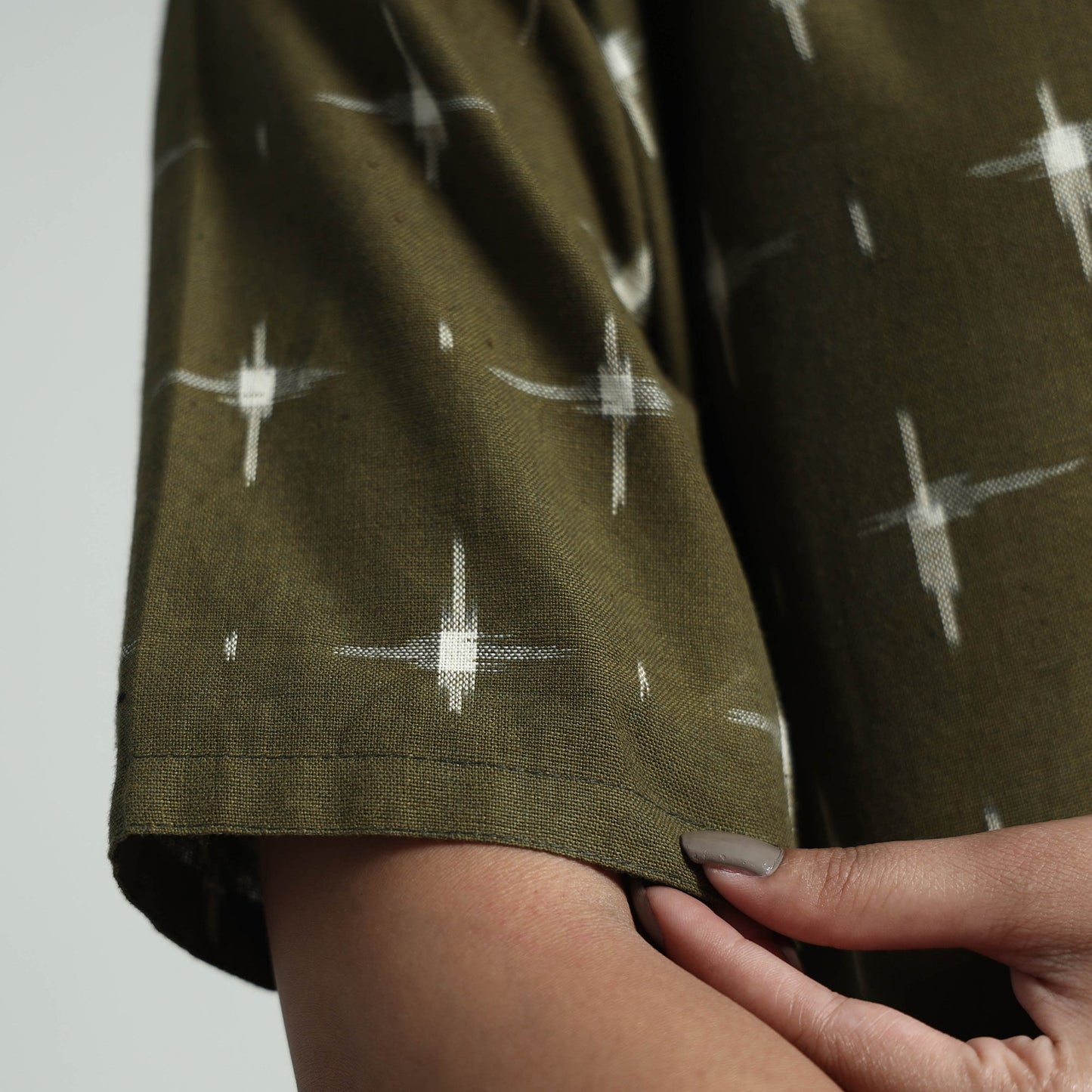 Pochampally Double Ikat Weave Cotton Dress Online l iTokri.com
