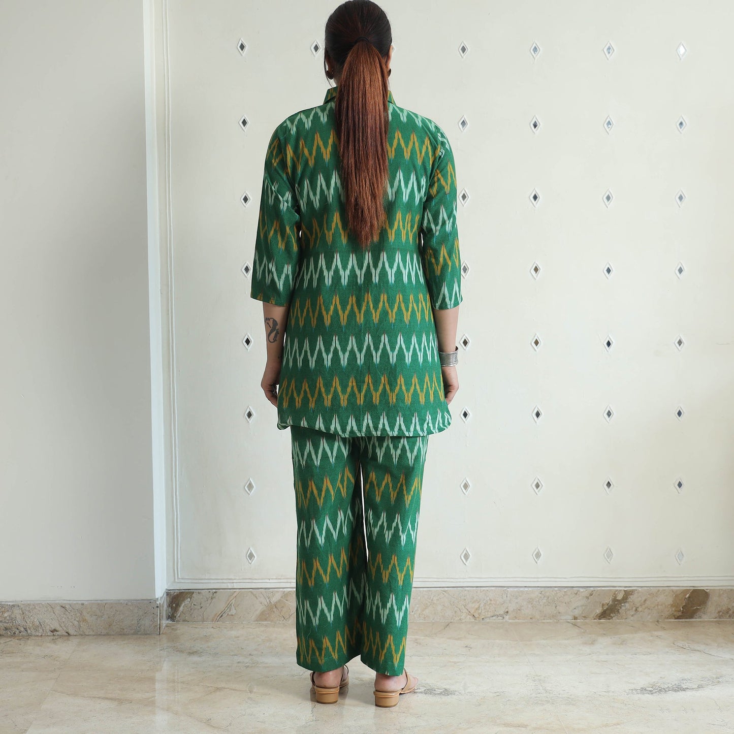 Pochampally Ikat Cotton Co-Ord Set 11