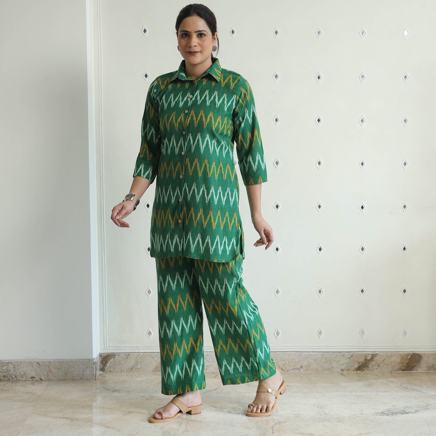 Pochampally Ikat Cotton Co-Ord Set 11