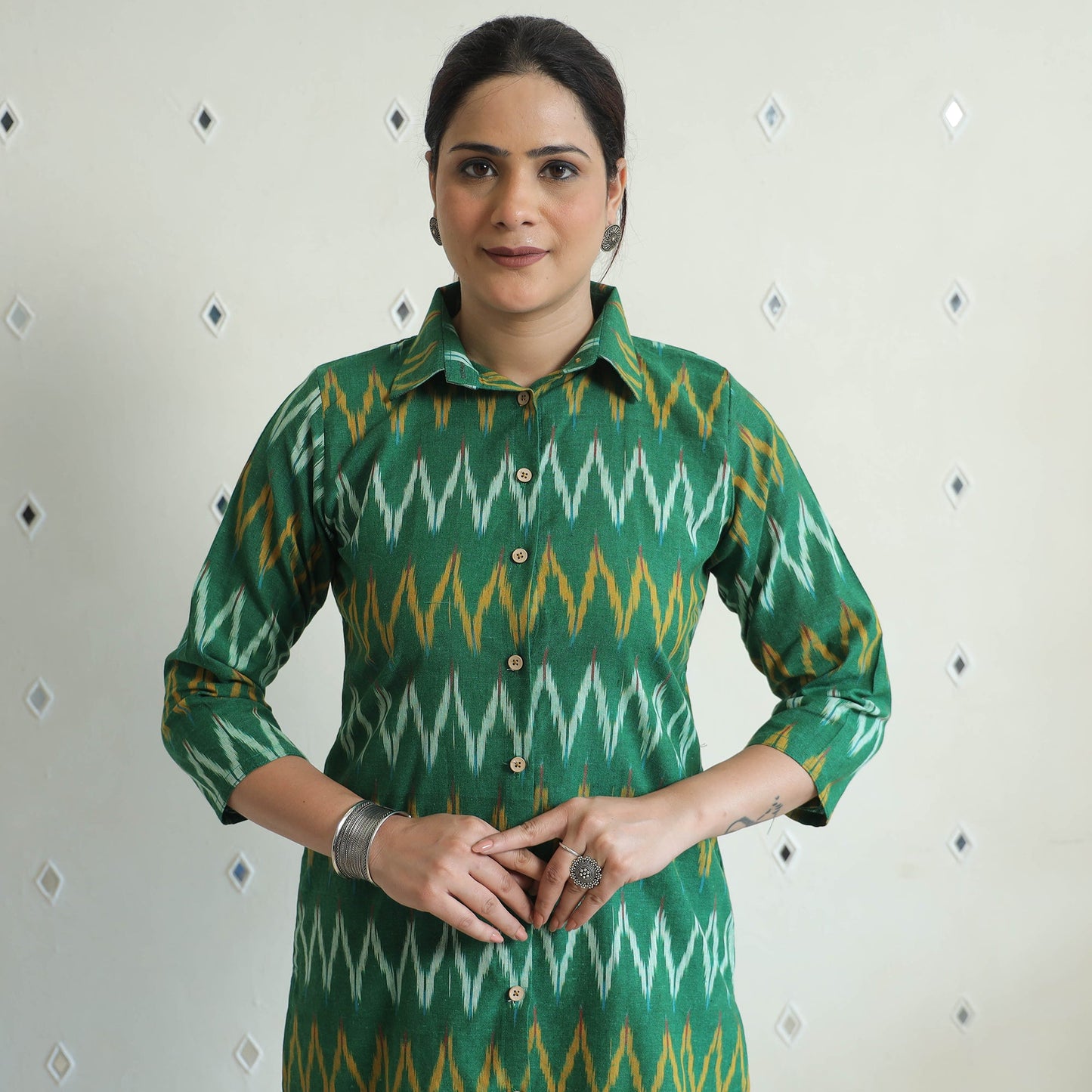 Pochampally Ikat Cotton Co-Ord Set 11