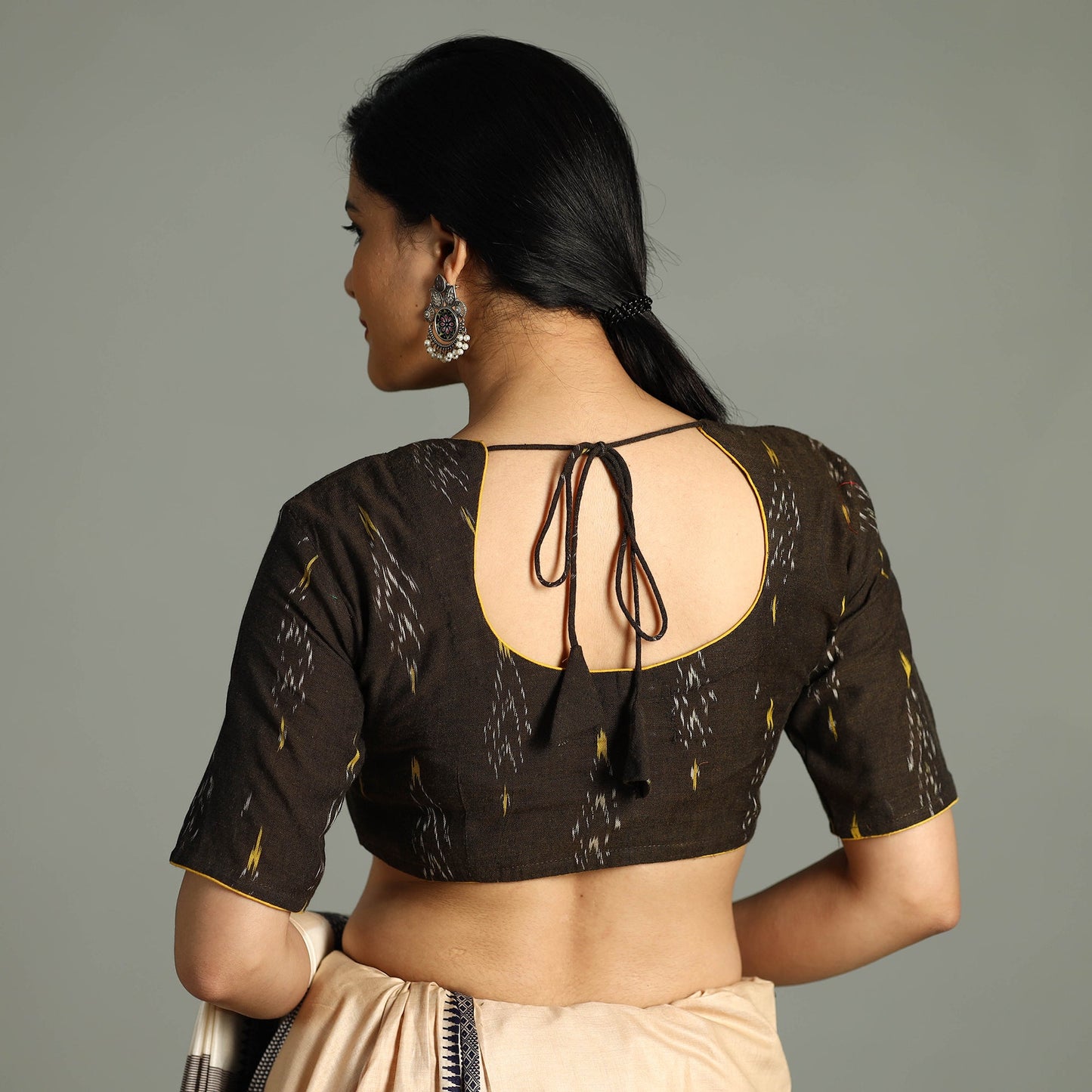 pochampally ikat stitched blouse