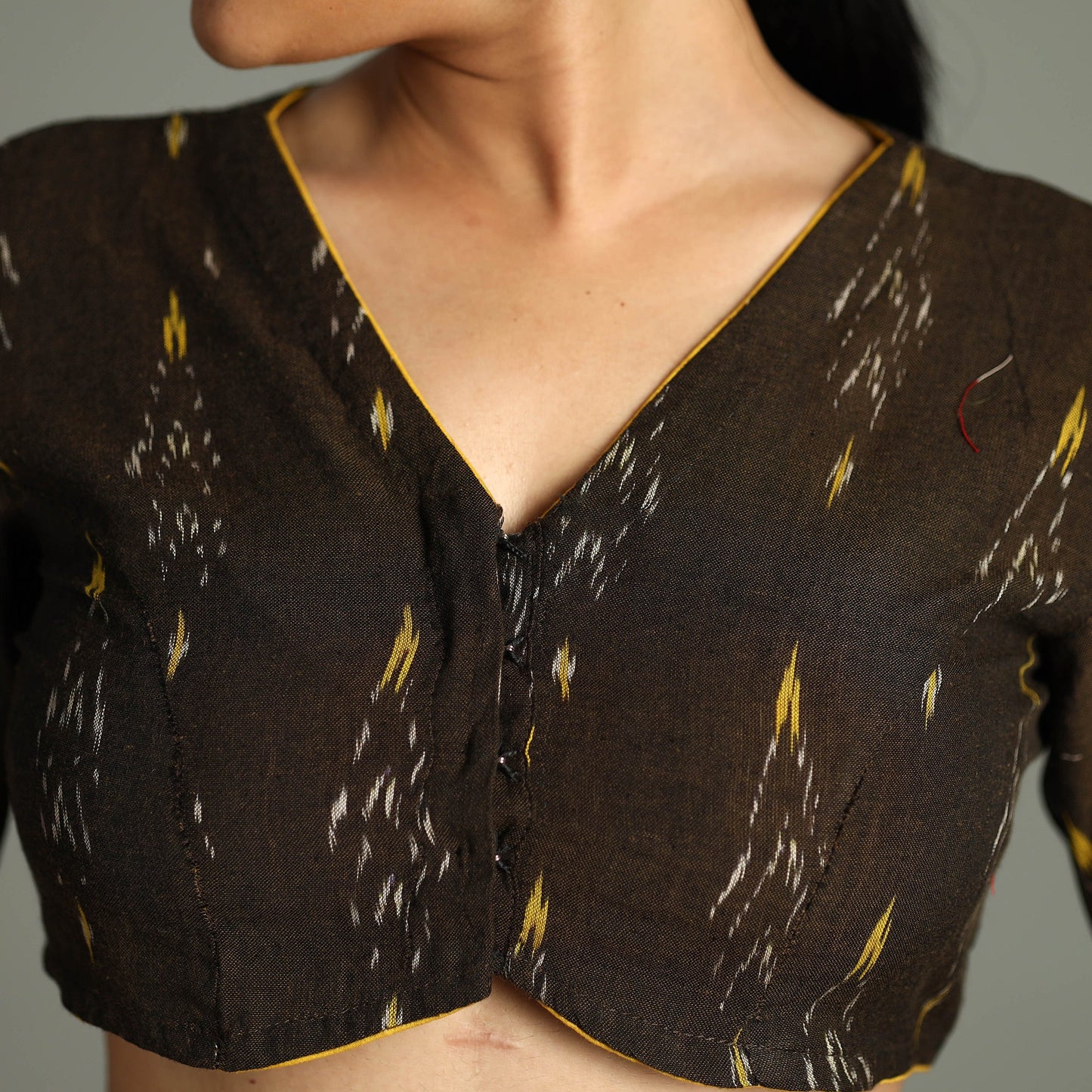 pochampally ikat stitched blouse
