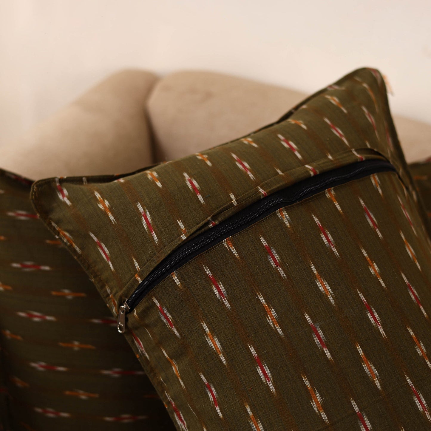 Pochampally ikat weave pillow covers (set of 2) 19