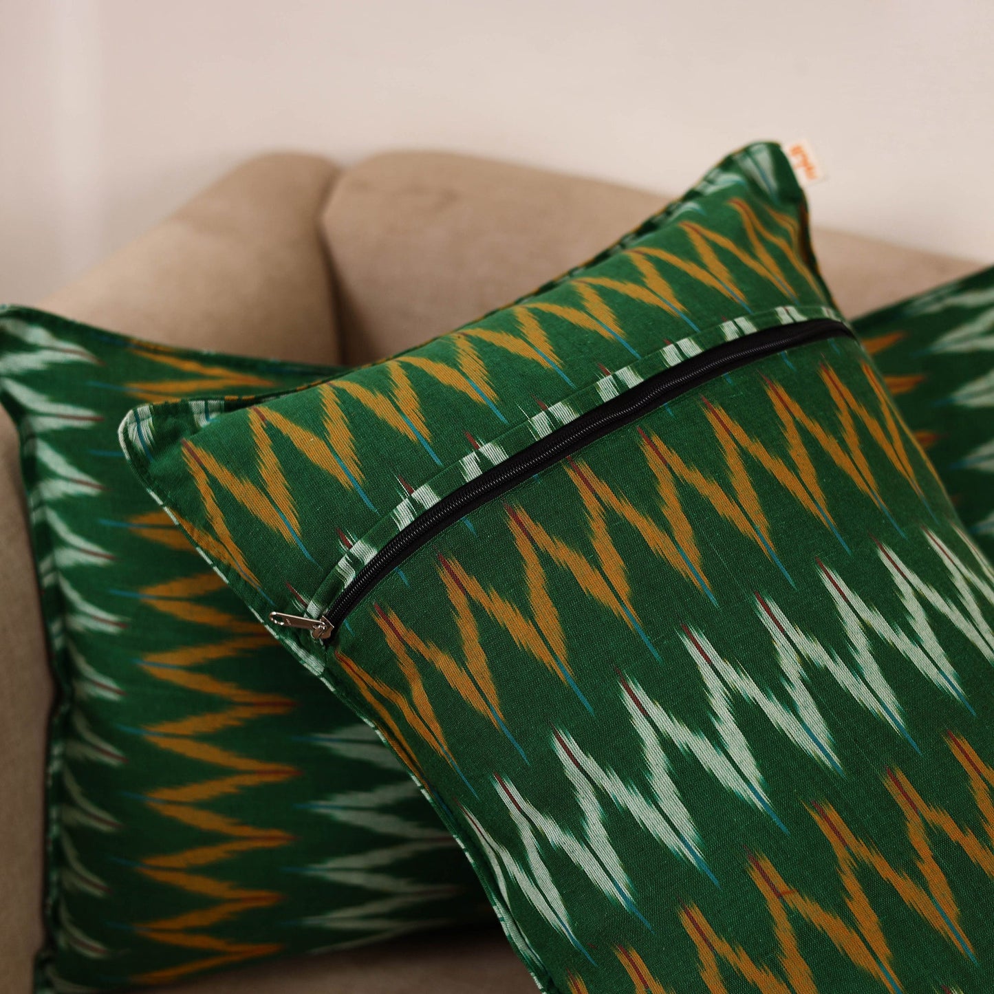Pochampally ikat weave pillow covers (set of 2) 24