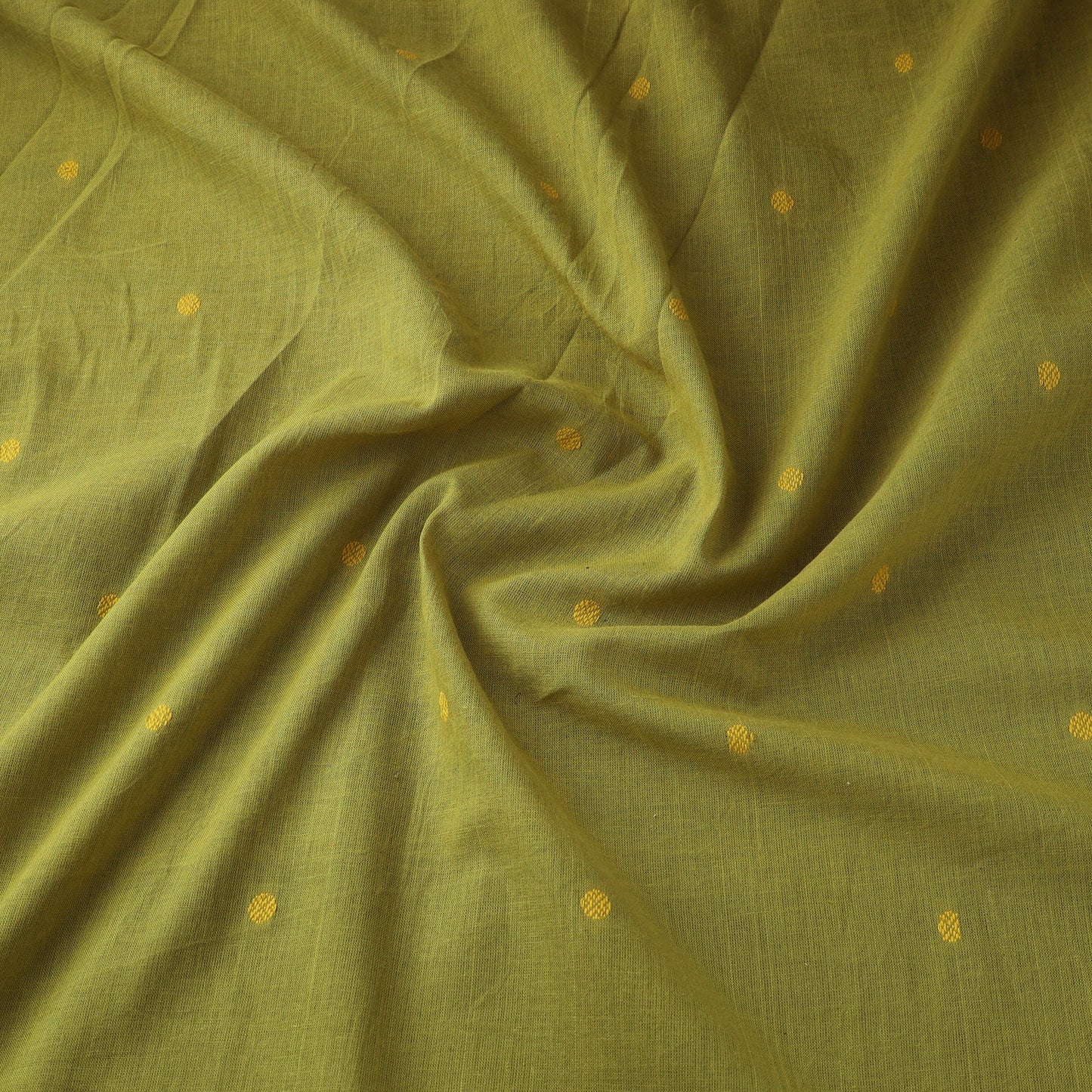 Green Prewashed Cotton Jacquard Fabric