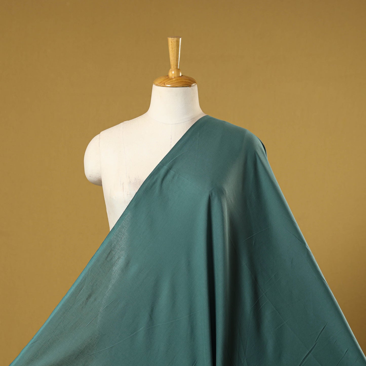 Green - prewashed cotton plain fabric 18 - handcrafted