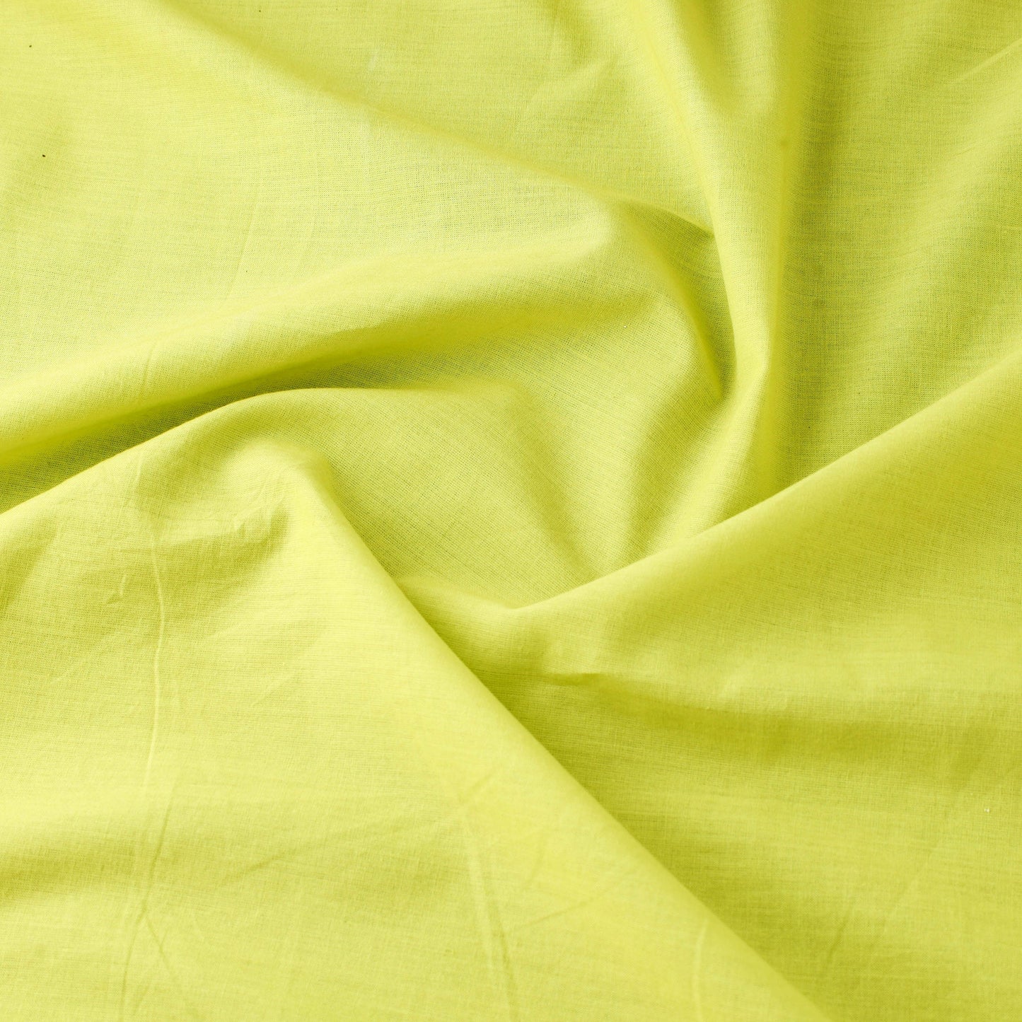 Green Prewashed Plain Cotton Fabric