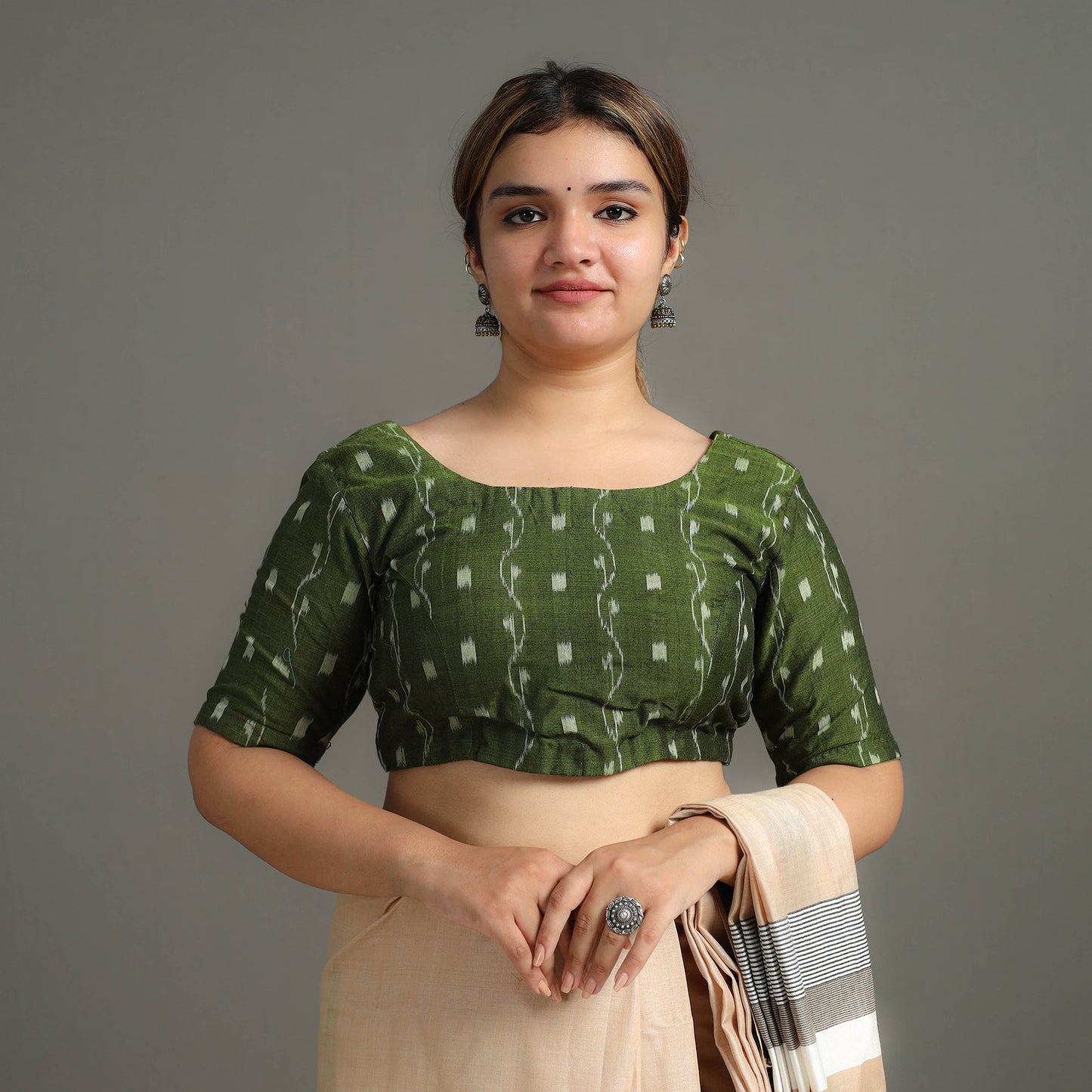 Explore Handwoven Cotton Sambalpuri Ikat Blouse