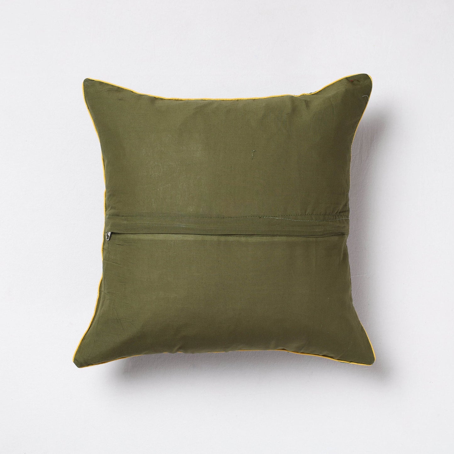 Buy Green Sambalpuri Ikat Cotton Cushion Cover