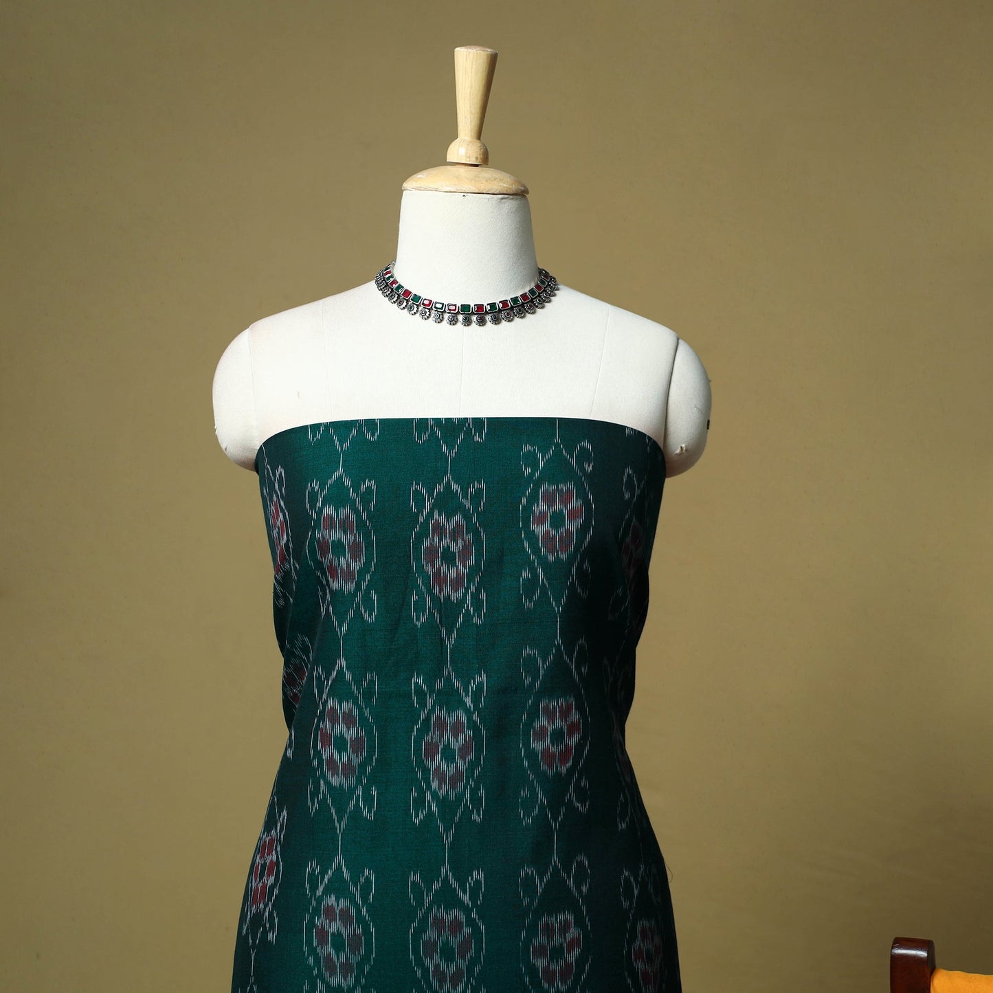 Sambalpuri ikat handloom cotton 3pc unstitched dress