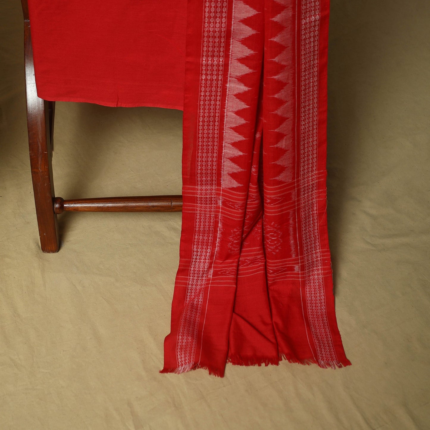 Sambalpuri ikat handloom cotton 3pc unstitched dress