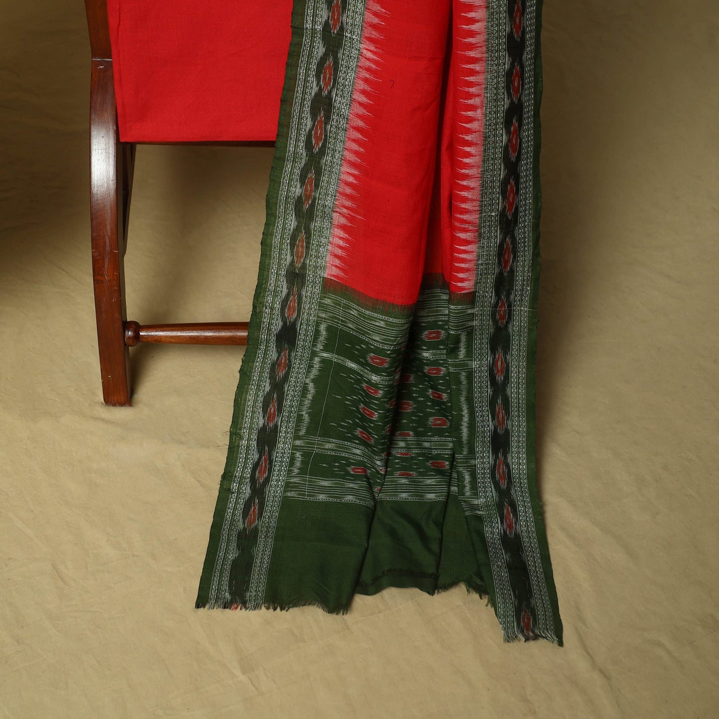 Sambalpuri ikat handloom cotton 3pc unstitched dress
