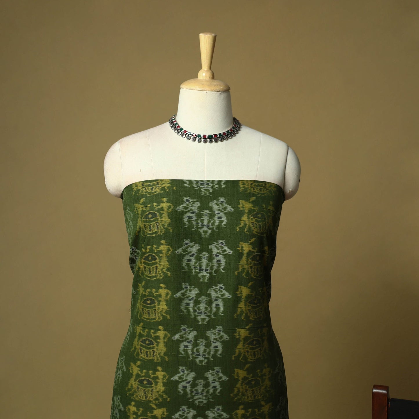 Sambalpuri ikat handloom cotton 3pc unstitched dress