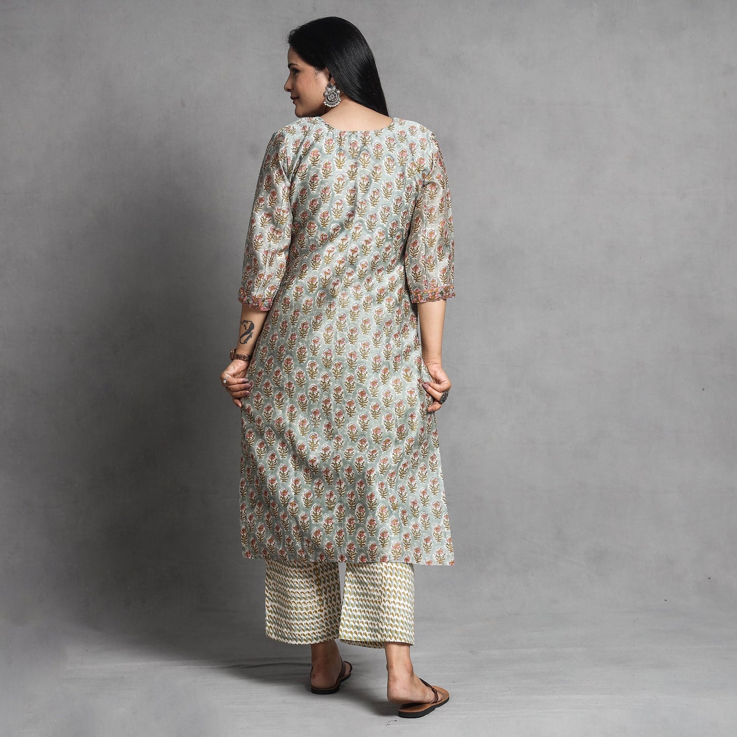 sanganeri kurta set