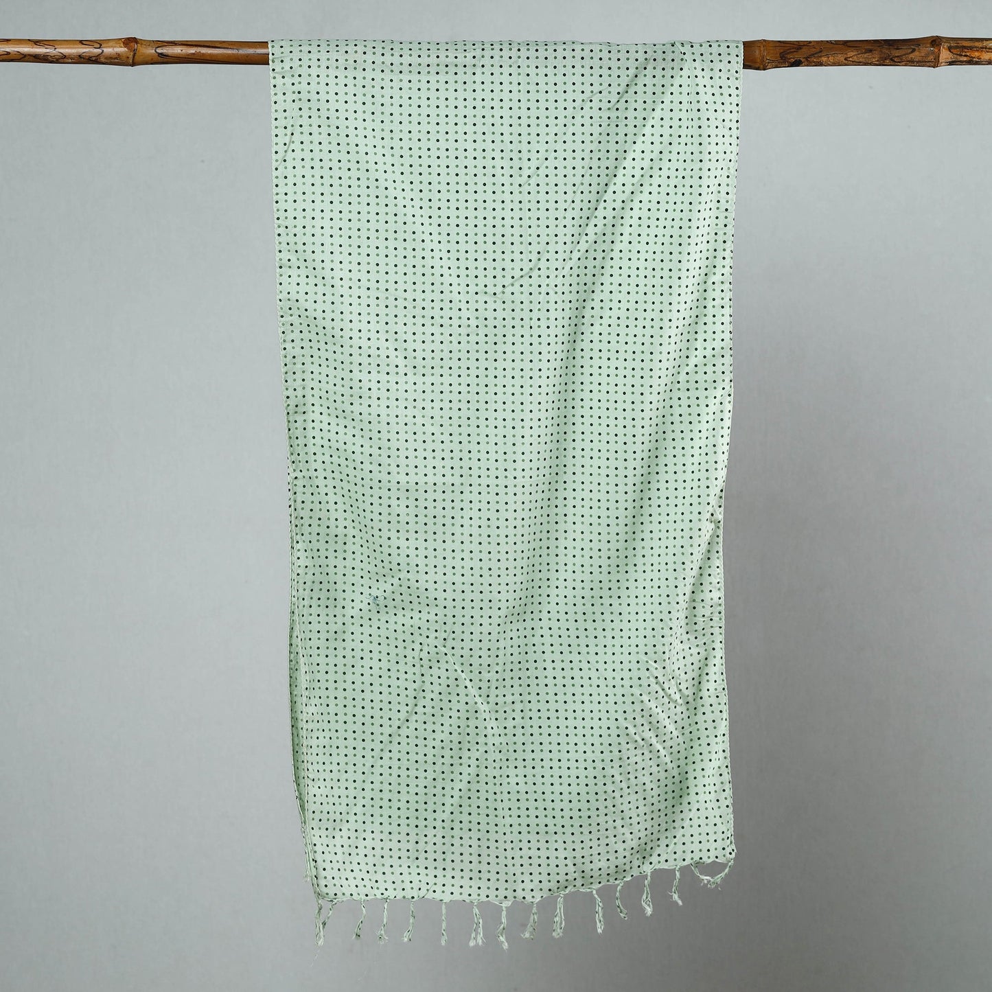 Buy Sanganeri Block Printed Cotton Stole with Tassels 14 Online at iTokri.com