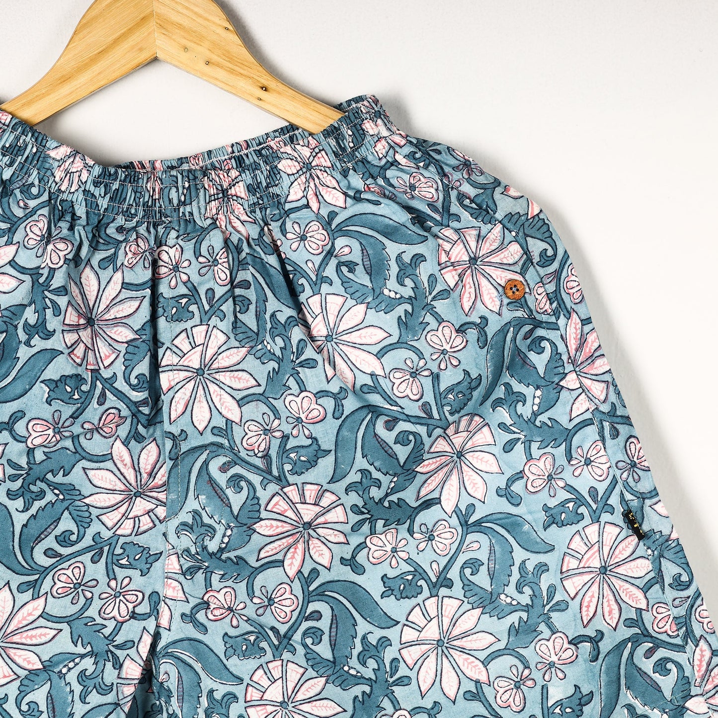 Sanganeri Block Printed Cotton Unisex Boxer/Shorts