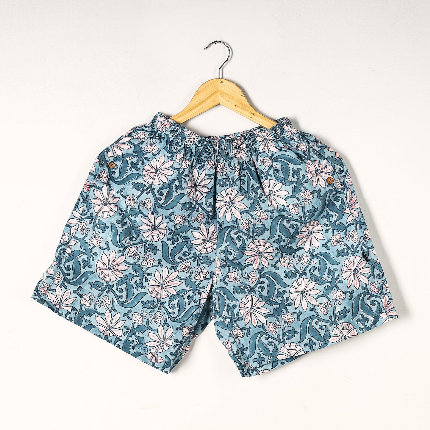 Sanganeri Block Printed Cotton Unisex Boxer/Shorts