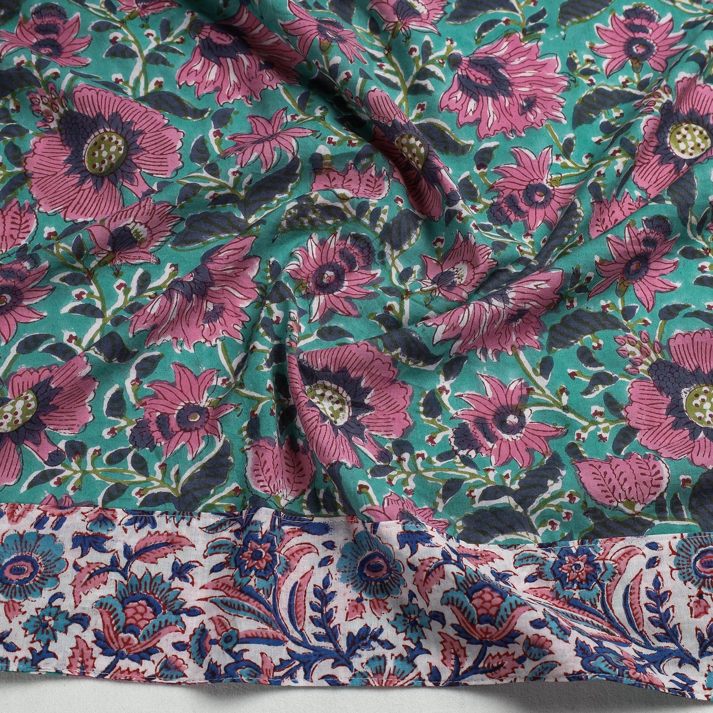 Buy Sanganeri Block Printed Cotton Blouse Piece