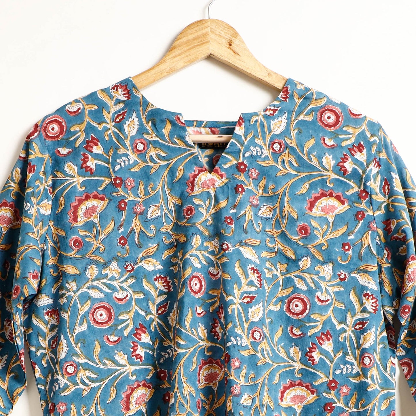 Buy Ajrakh Block Printed Cotton Night Suit Set Online at iTokri.com