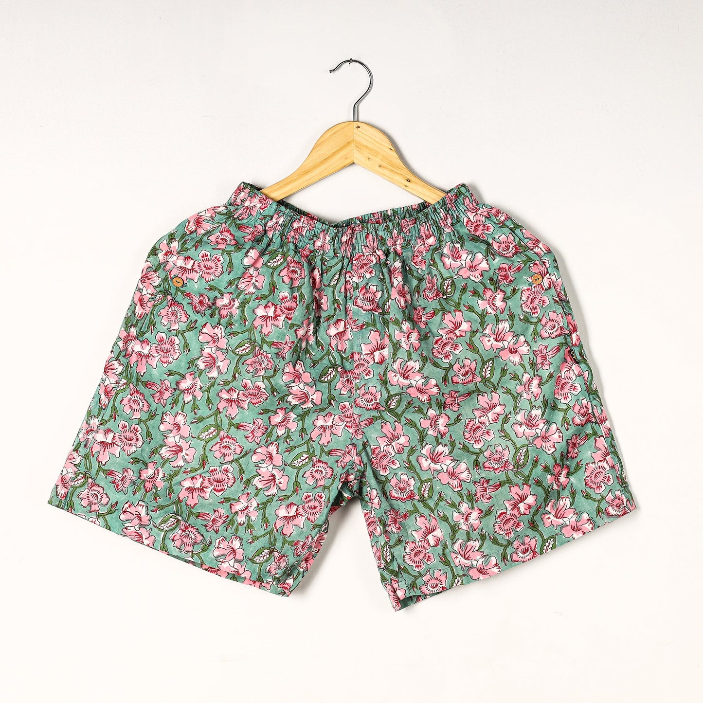 Buy Sanganeri Block Printed Cotton Unisex Boxer/Shorts Online at iTokri.com
