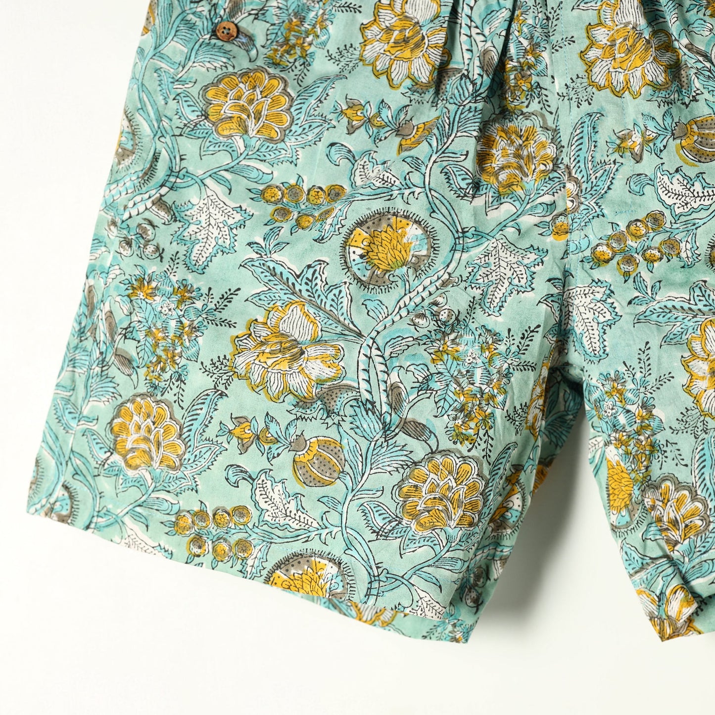 Sanganeri Block Printed Cotton Unisex Boxer/Shorts