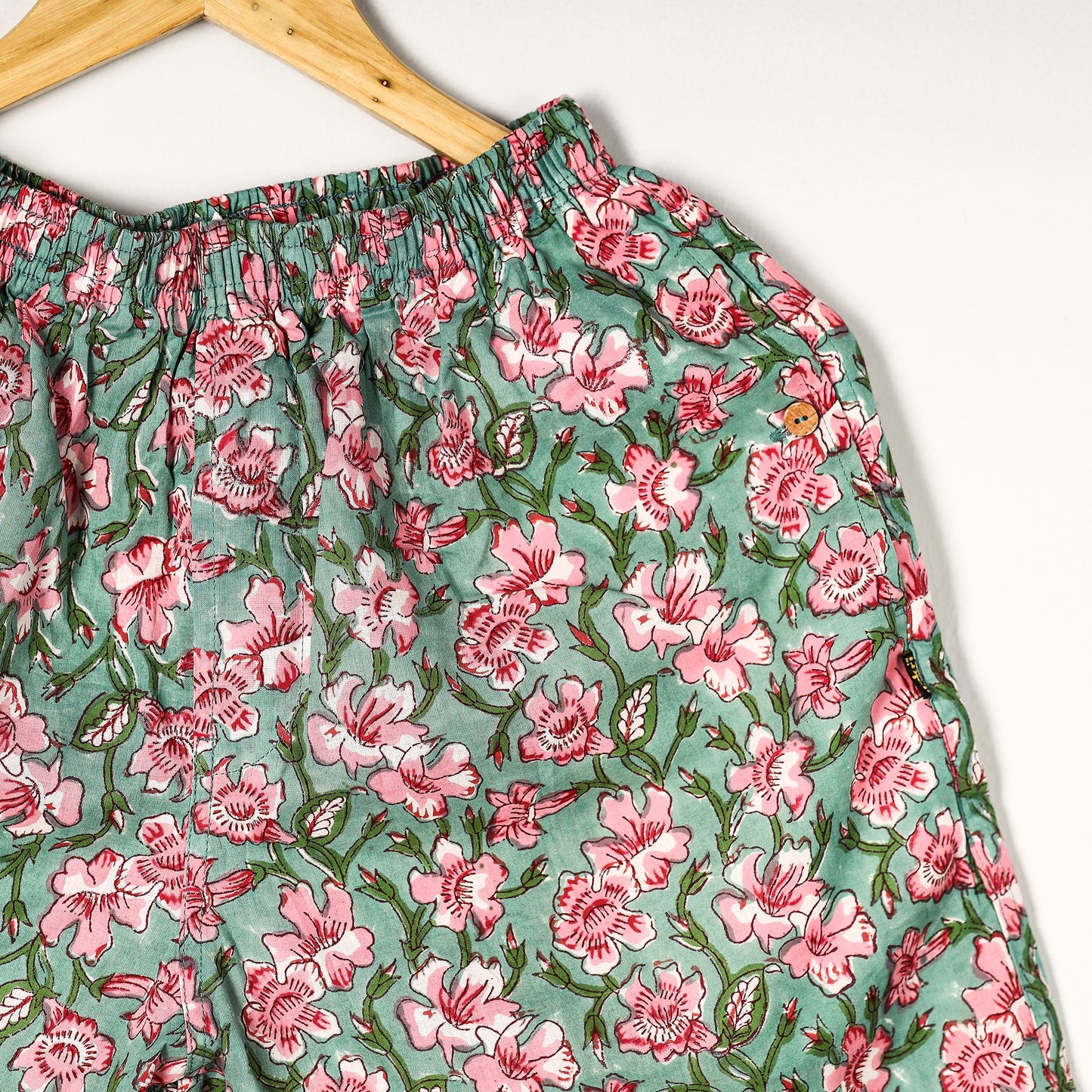 Buy Sanganeri Block Printed Cotton Unisex Boxer/Shorts Online at iTokri.com