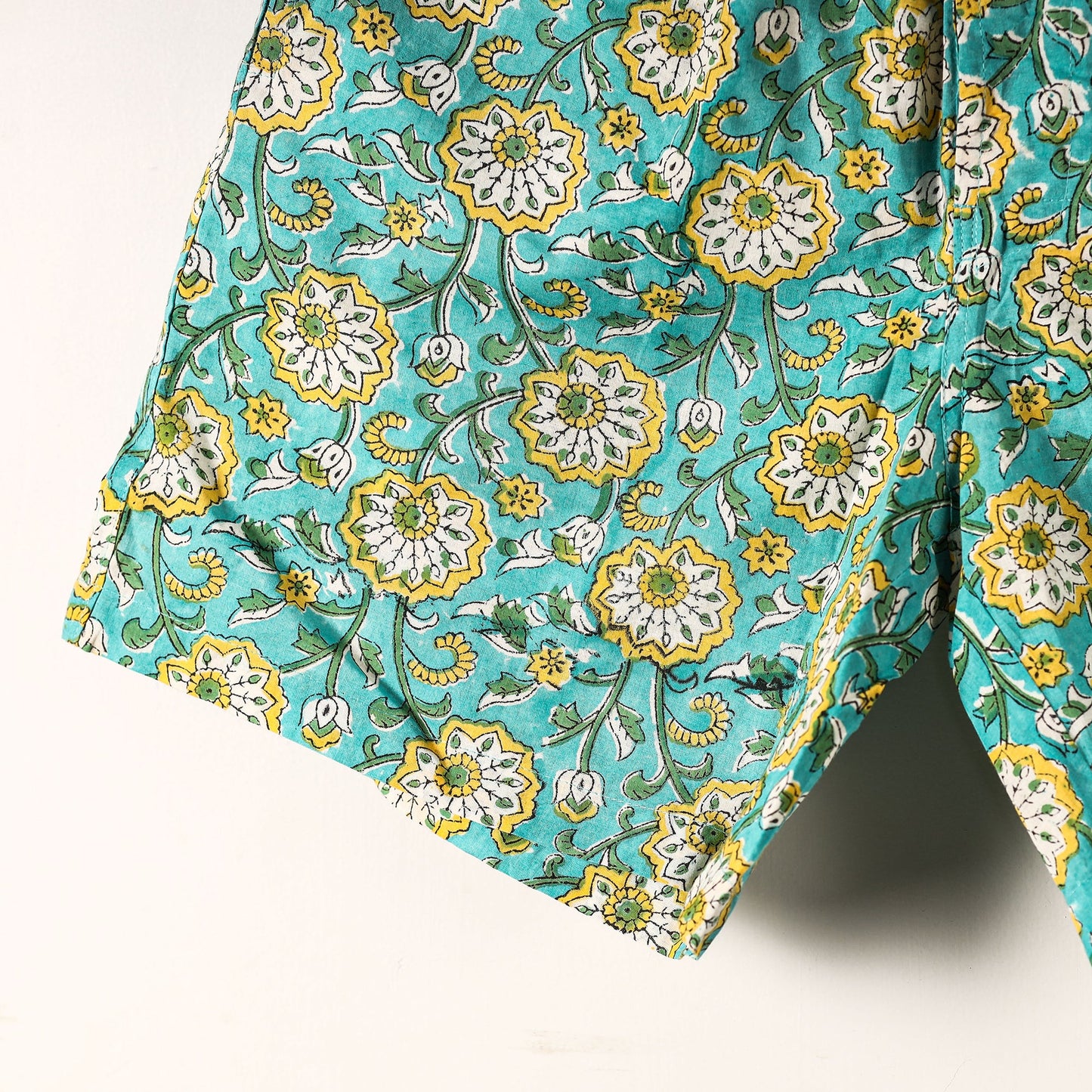 Sanganeri Block Printed Cotton Unisex Boxer/Shorts