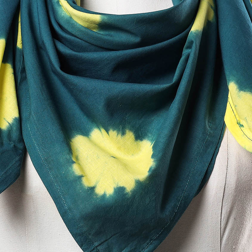 Shibori Tie-Dye Cotton Scarf