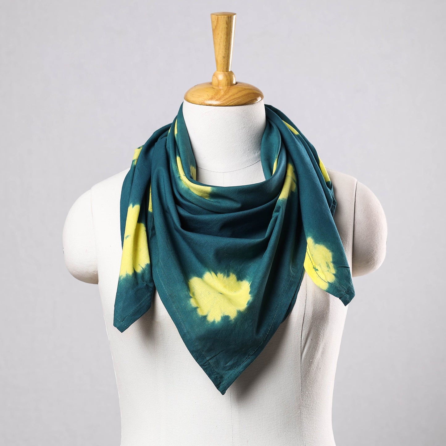 Shibori Tie-Dye Cotton Scarf