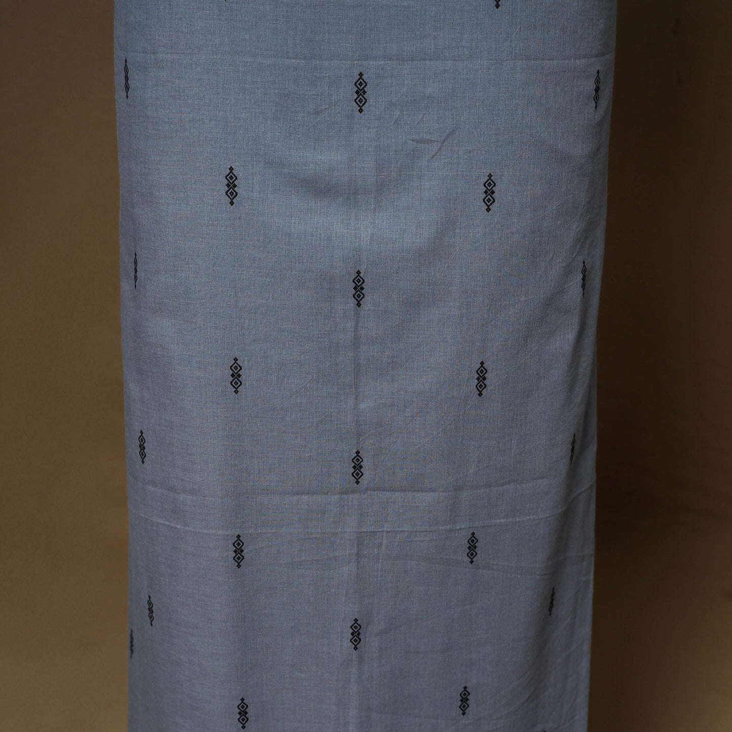 Grey - 2pc cotton unstitched jacquard dress material