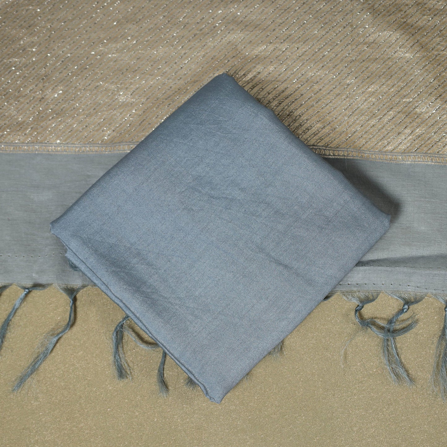 2pc Cotton x Viscose Zari Banarasi Dress Material