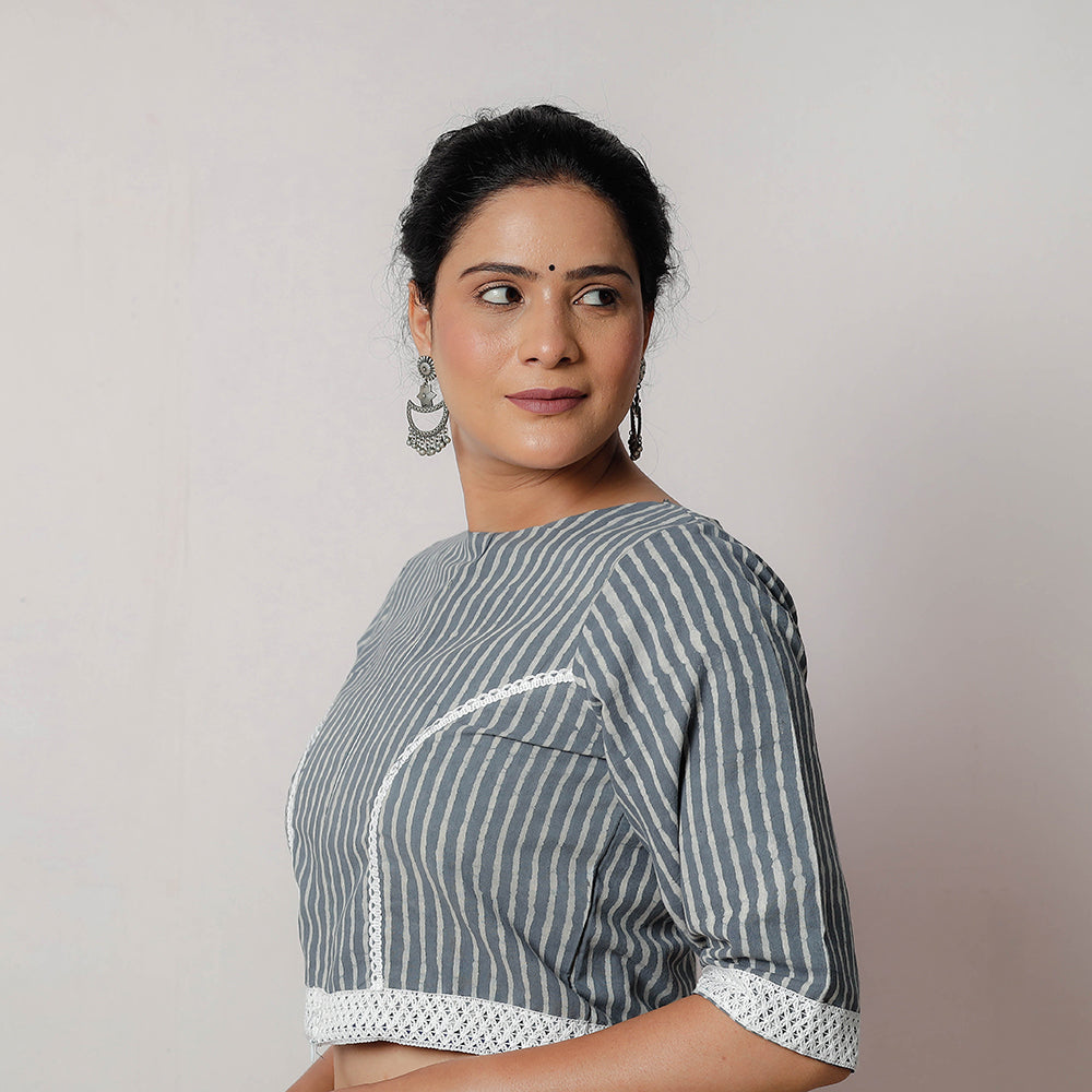 Bagru Stitched Blouse