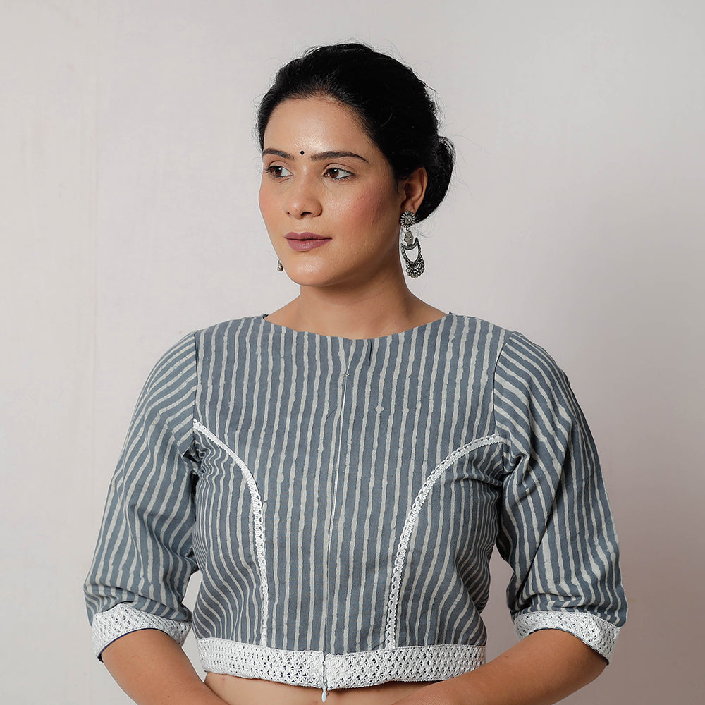 Bagru Stitched Blouse