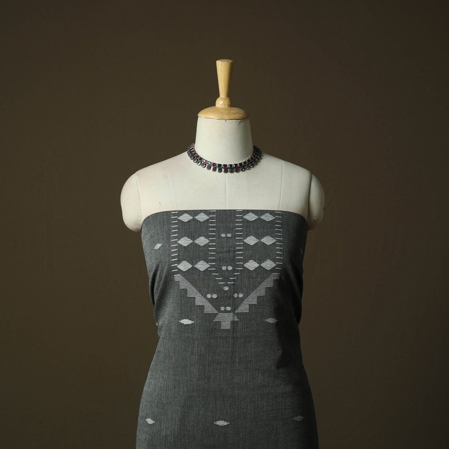 Burdwan jamdani handloom cotton 2pc unstitched dress