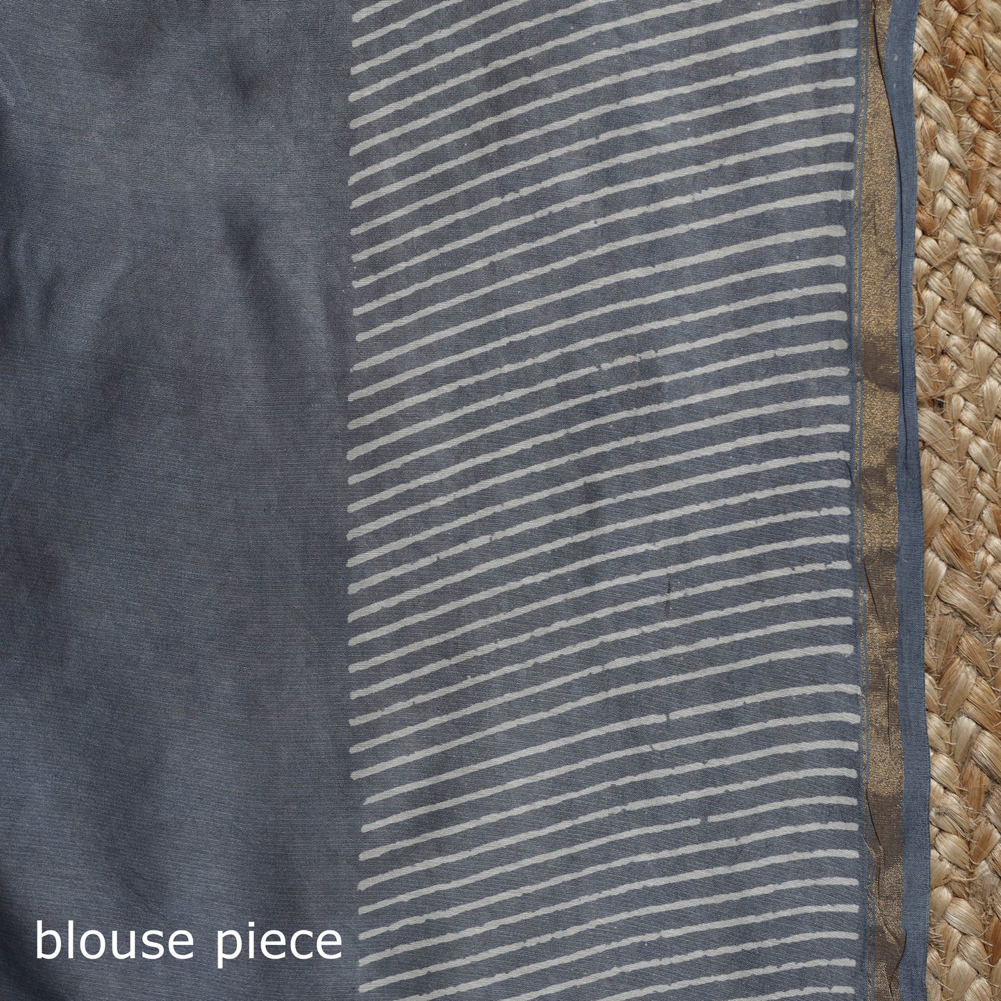 Chanderi silk hand block batik print saree 72 - handcrafted