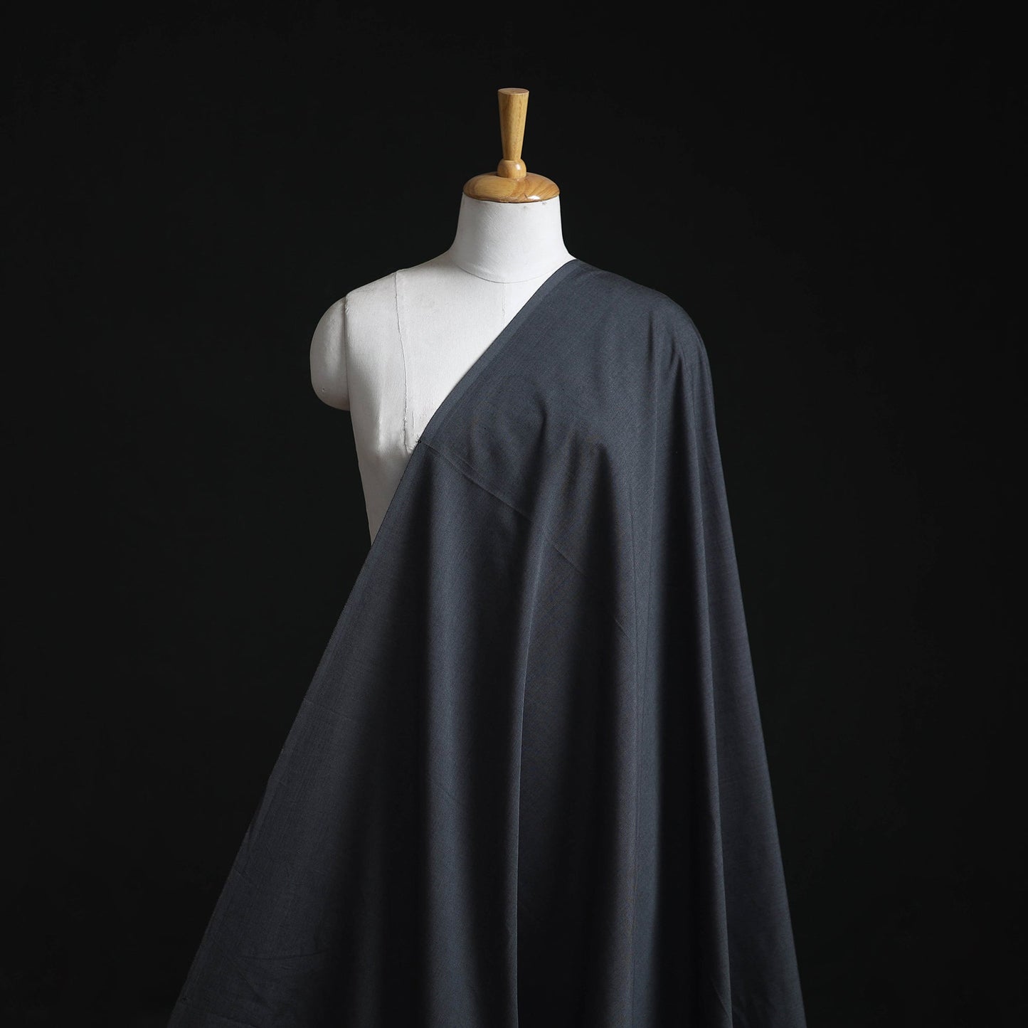 Grey - cotton plain fabric 05 - handcrafted