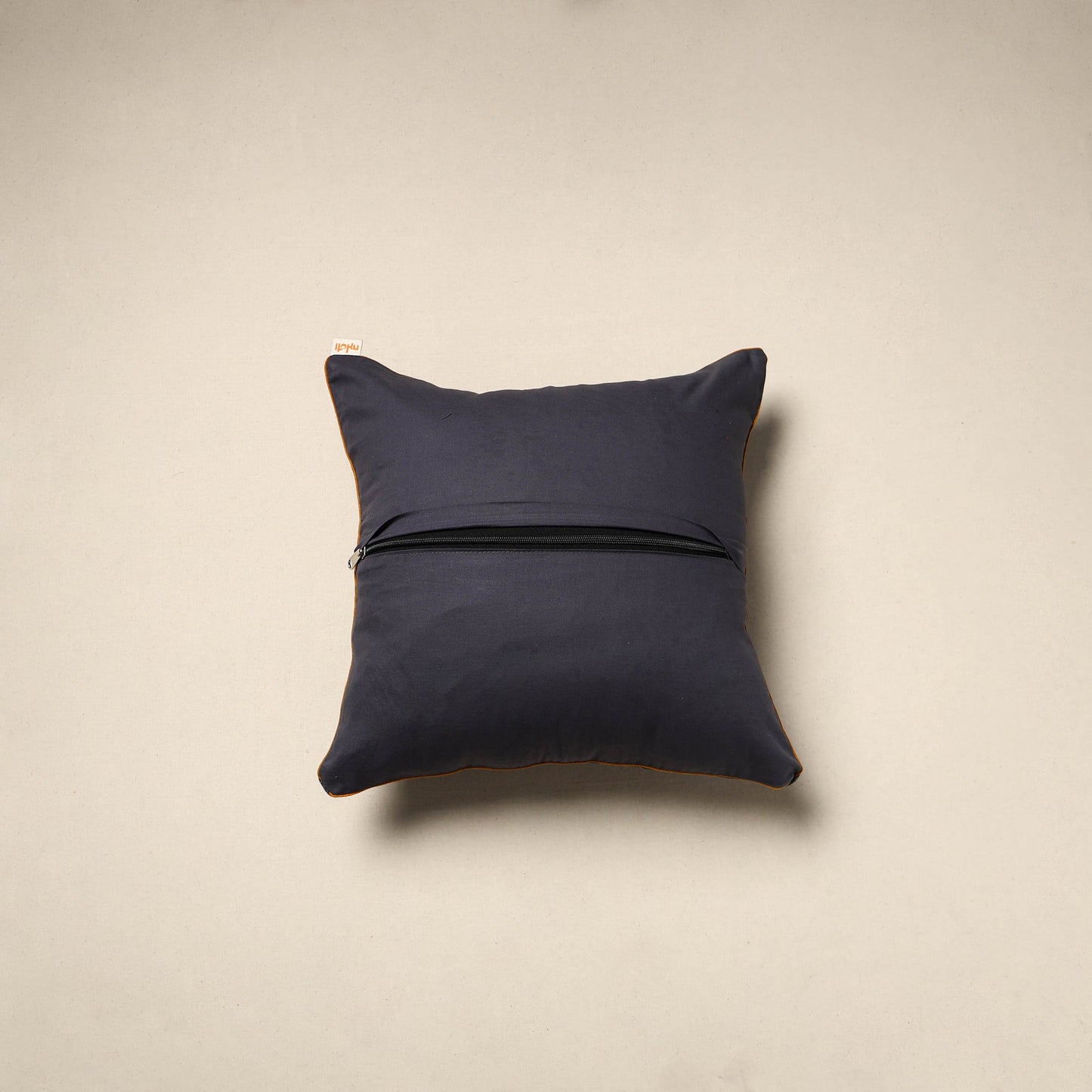 Cotton pochampally ikat cushion cover 42 - handcrafted