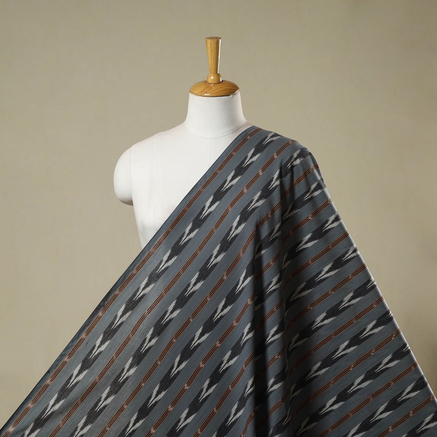 Cotton pochampally ikat fabric 06 - handcrafted
