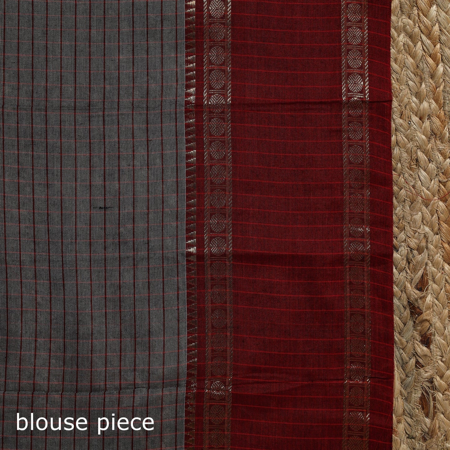 Dharwad cotton saree with border 21 - handcrafted