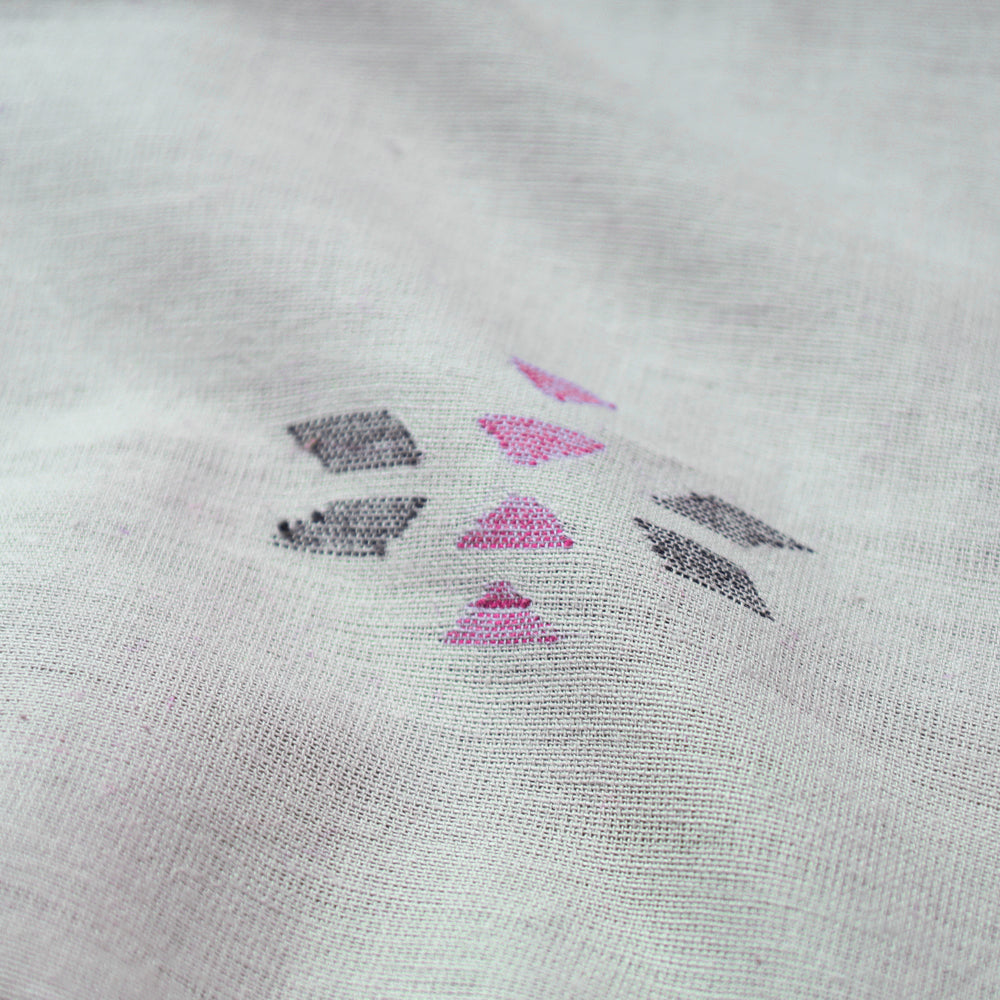 Godavari Jamdani Buti Pure Handloom Cotton Fabric Online l iTokri.com