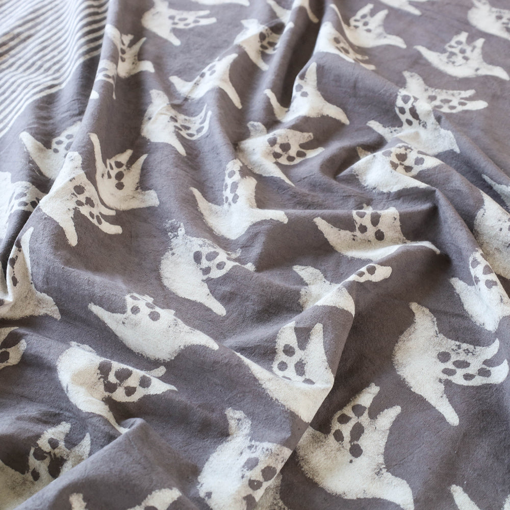 Block Art Print Cotton Double Bindaas Bed Sheet
