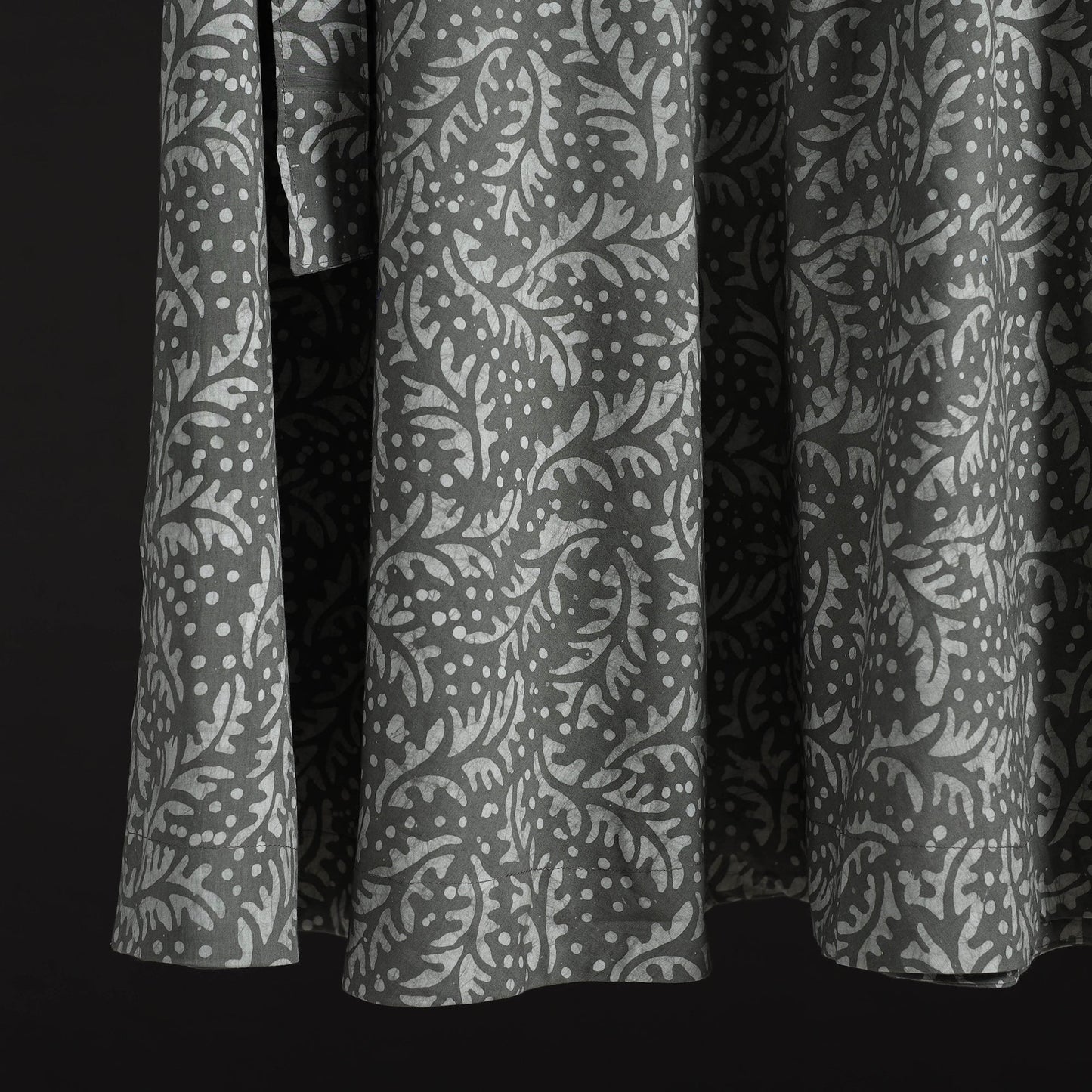 Hand batik cotton wrap around skirt 112 - handcrafted