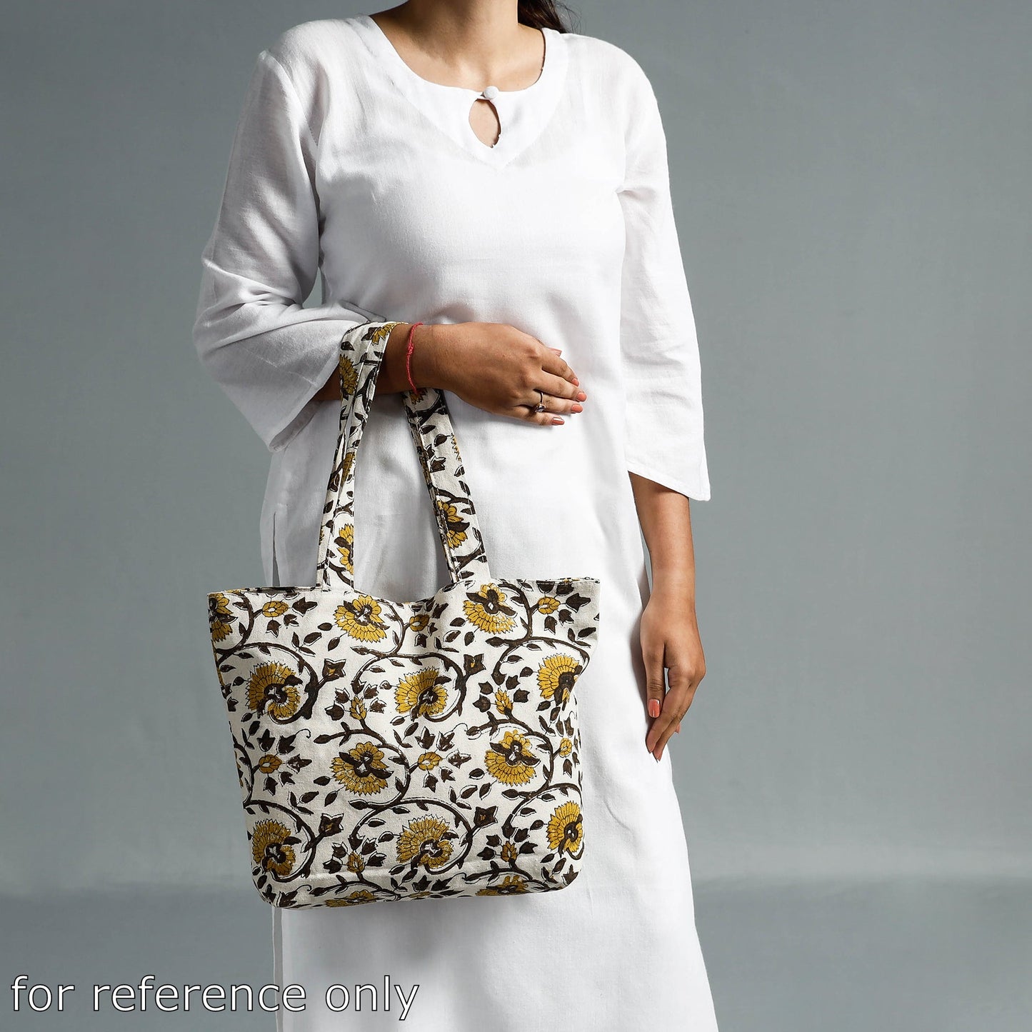 Hand Block Printed Canvas Cotton Shoulder Bag