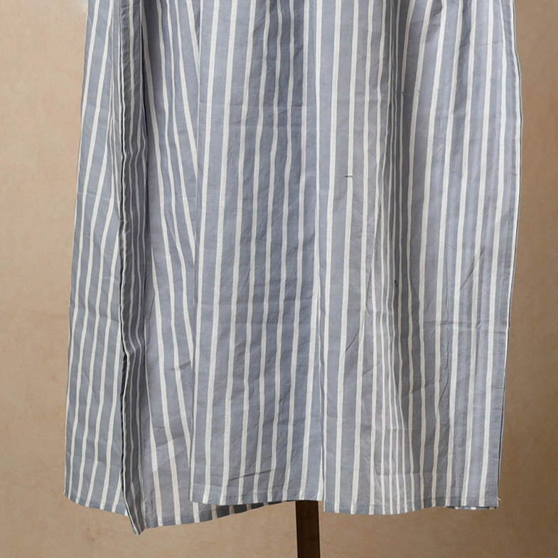 Hand Printed Cotton Kaftan with Tie-Up Waist